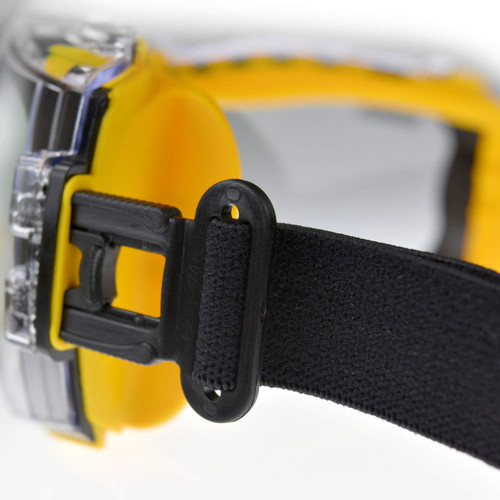 Dewalt DPG82-11 Concealer Safety Goggle | Clear Anti-Fog Lens | Regular Fit Size | 7.2" Length | Black/Yellow
