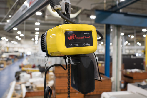 Ingersoll Rand ELK50-1ND50P-10-6-A5CF15 ELK Series Electric Chain Hoist | 1/2 Ton Capacity | 10 ft Lift | 6 ft Drop | Plain Trolley | Pendant Control