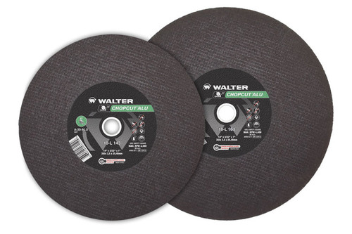 Walter Surface Technologies 10L123 CHOPCUT ALU Cut-Off Wheel | Type 1 | 12" Diameter | 3/32" Thickness | 1" Arbor Hole | A-30 Grade | Sold by Box of 10