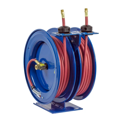 Coxreels C-MPL-335-335 Dual Purpose Spring Rewind Hose Reel | C Series | 3/8" Hose Diameter | 35' Hose Length | 3000 Max PSI | Less Hose