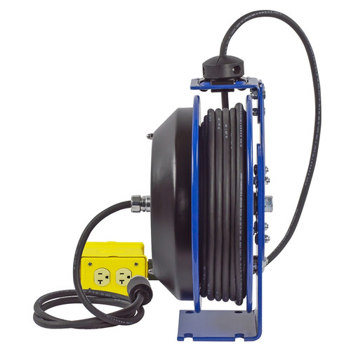 Coxreels PC24-0016-X Spring Rewind Power Cord Reel | PC Series | 100' Cord Length | 13 Amps | 115 Volts