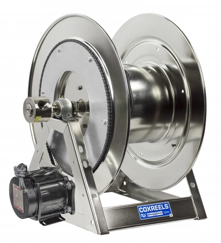 Coxreels 1175-6-200-H-SP Stainless Steel Hydraulic Rewind Hose Reel | 1175-SS Series | 1" Hose Diameter | 200' Hose Length | 3000 Max PSI | Less Hose