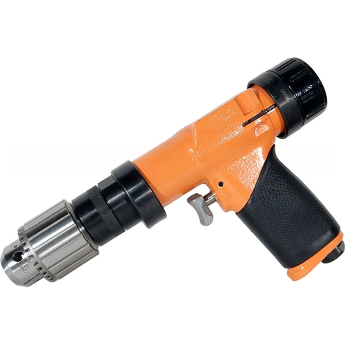 Cleco 135DPV-14B-51 Pistol Drill Non-Reversible Variable Speed | 135DPV Series | 1,250 RPM | 3/8" Chuck | Rear Exhaust