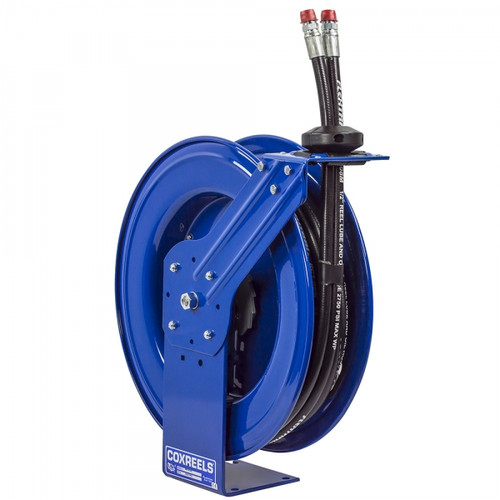Coxreels MPDL-N-150 Dual Hydraulic Hose Spring Rewind Hose Reel | MPD Series | 1/4" Hose Diameter | 50' Hose Length | 3000 Max PSI | Less Hose