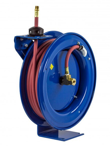 Coxreels P-LPL-110 Low Pressure Spring Rewind Hose Reel | 1/4" Hose Diameter | 10' Hose Length | 300 Max PSI | Less Hose
