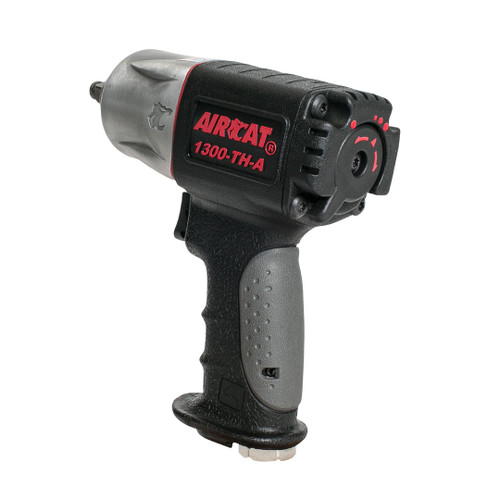 Aircat Pneumatic Tools 1300-TH-A Composite Impact Wrench | 450 (ft-lbs) Max Torque | 10000 RPM | 3/8" Square Drive