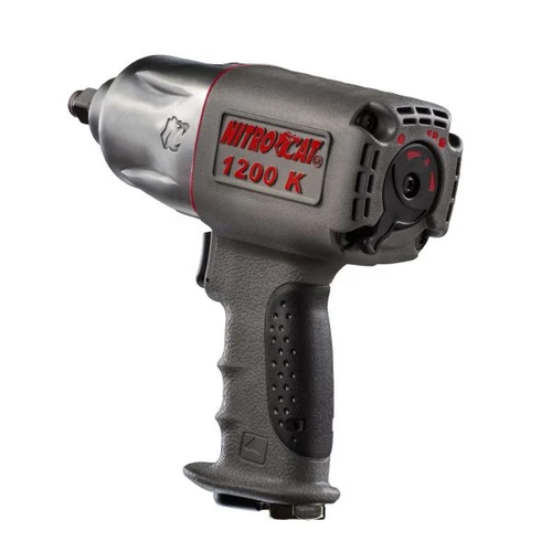 Aircat Pneumatic Tools 1200-K Nitrocat Composite Twin Clutch Impact Wrench | 900 (ft-lbs) Max Torque | 8000 RPM | 1/2" Square Drive