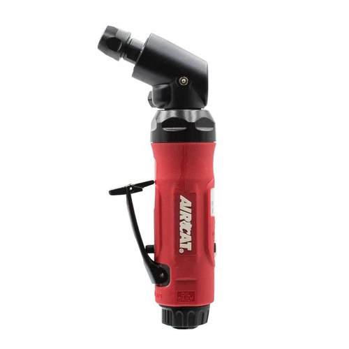Aircat Pneumatic Tools 6295 115° Angle Die Grinder With Spindle Lock | 0.6 HP | 18000 RPM | 1/4" Collet Size | Rear Exhaust