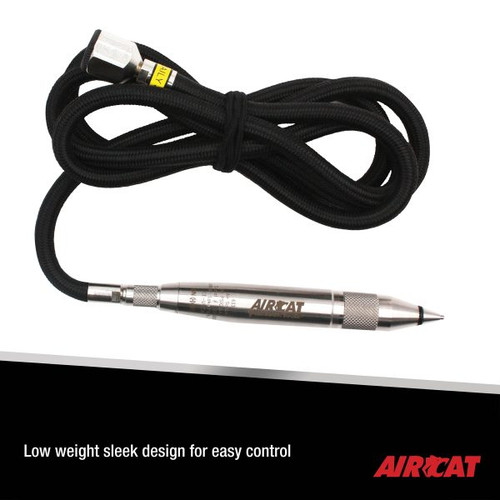 Aircat Pneumatic Tools 6335 Engraving Pen | 1/8" Stroke Length | 13000 BPM | Rear Exhaust
