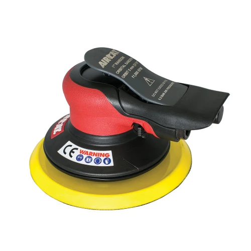 Aircat Pneumatic Tools 6700-6-336 Non Vac Orbital Palm Sander | 6" Pad Size | 11000 RPM | 3/16" Orbit | Hook & Loop