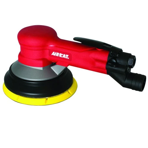 Aircat Pneumatic Tools 6700-6GCV Central Vac Geared Planetary Motion Sander | 6" Pad Size | 900 RPM | 3/16" Orbit | Hook & Loop