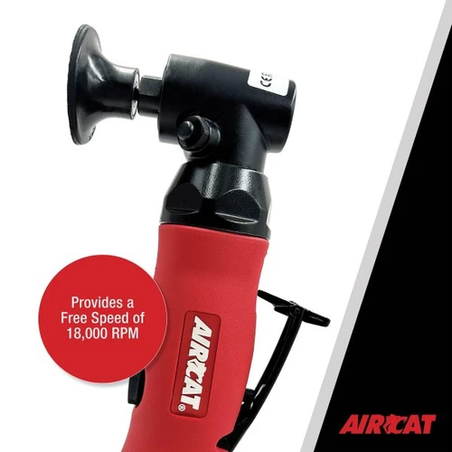 Aircat Pneumatic Tools 6281 Angle Disc Sander With Spindle Lock | 0.75 HP | 18000 RPM | | 5:1 Bevel Gears