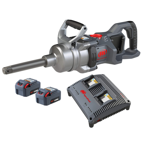 Ingersoll Rand Cordless Impact Wrench Kit | W9691-K2E | 3000 (ft-lbs) Torque | 1" Square Drive