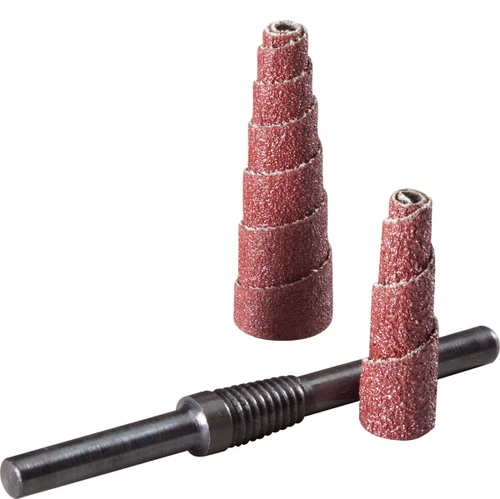 United Abrasives Tapered Cartridge Roll | 38344 | 3/4" Diameter | 60 Grit | Sold by Box of 100