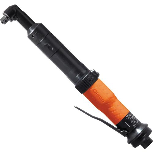 Cleco 24RAA12AM3 Clutch Shut-Off Pneumatic Angle Nutrunner | Collar Reverse | Lever Start | 24 Series | 1,200 RPM | 3/8" Square Drive | 5.0 - 9.0 (ft-lbs) Torque Range