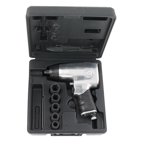 Chicago Pneumatic CP734H Impact Wrench Kit | 1/2" Drive Size | 425 (ft-lbs) Max Torque | 8400 RPM