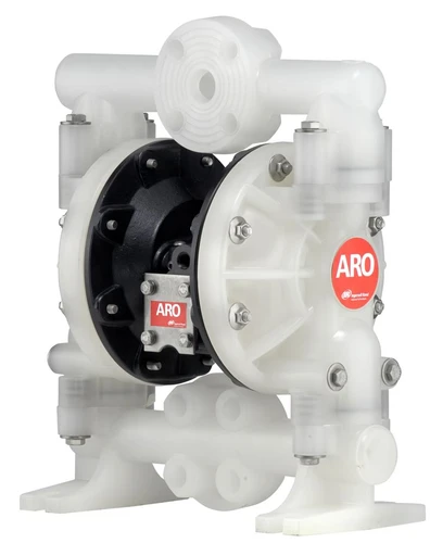 ARO 6661AF-344-C Aluminum Polypropylene Flange Diaphragm Pump | Pro Series | 1" Non-Metallic | 47 Maximum GPM | PTFE Ball Check Material