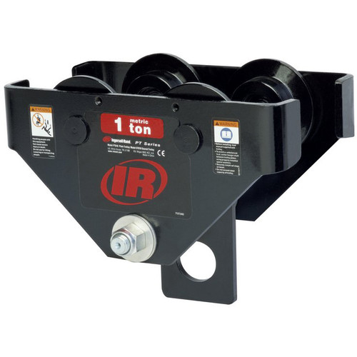 Ingersoll Rand PT005-8-EN-SB Push Hook-On Trolley | PT Series | 1/2 (metric tons) Capacity | Solid Bronze Wheels