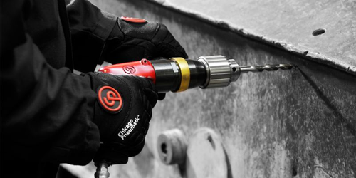 Chicago Pneumatic CP1117P60 3/8" Pneumatic Air Drill | Key Chuck | 1 HP | 6,000 RPM | 2.5 (ft-lb) Stall Torque