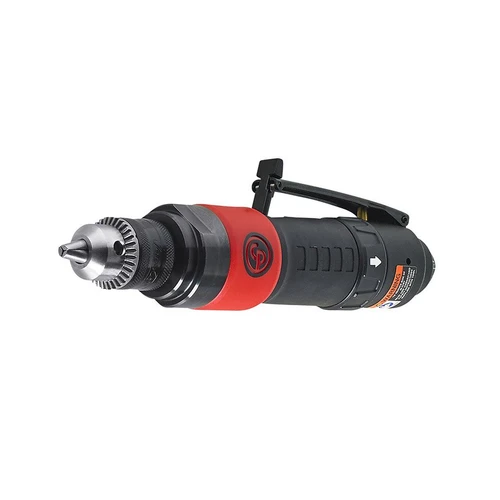 Chicago Pneumatic CP887C 3/8" Reversible Straight Drill | Keyed Metal Chuck | 0.4 HP | 2,100 RPM | 3.8 (ft-lb) Stall Torque