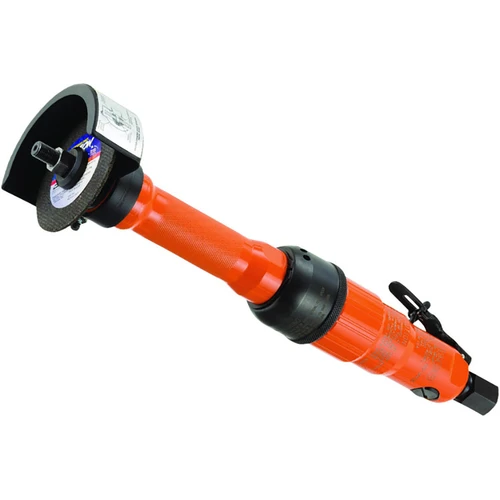 Cleco 25GELC-120-W3T4 Cut-off Wheel Extended Horizontal Grinder | 4" Wheel Dia. | 1.4 HP | 12,000 RPM | Aluminum Housing | Side Exhaust