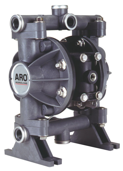 ARO 66605K-444 Classic Style Compact Diaphragm Pump | 1/2" Non-Metallic | 13 Maximum GPM | PTFE Ball Material