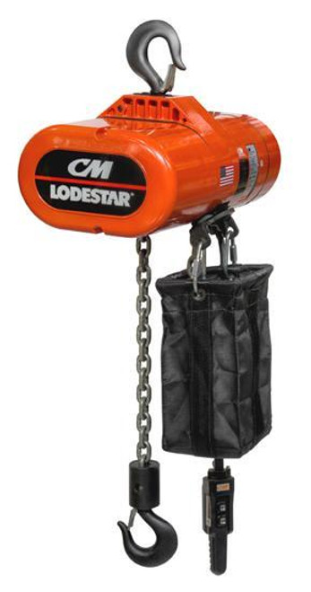 CM Lodestar 3565S1 Single Speed Electric Chain Hoist | 2 HP | 16 FPM | 10' Standard Lift | 2 Ton Rated Capacity