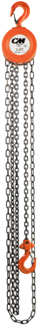 CM 2264A Series 622 Hand Chain Hoist | Single Reeved | 30' Standard Lift | 1 Ton Rated Capacity