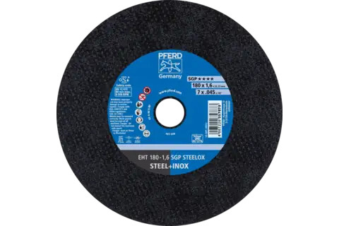 Pferd 69872 SGP STEELOX Type 1 Cut-Off Wheel | 7" Diameter | 7/8" Arbor Hole | 0.045" Thickness | Sold by Box of 25