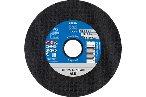 Pferd 63590 ALU SG Type 1 Cut-Off Wheel | 5" Diameter | 7/8" Arbor Hole | .040" Thickness | Sold by Box of 25