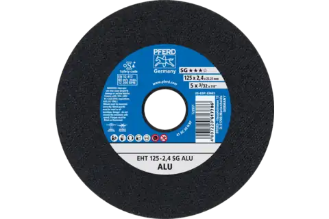 Pferd 63603 ALU SG Type 1 Cut-Off Wheel | 5" Diameter | 7/8" Arbor Hole | 3/32" Thickness | Sold by Box of 25