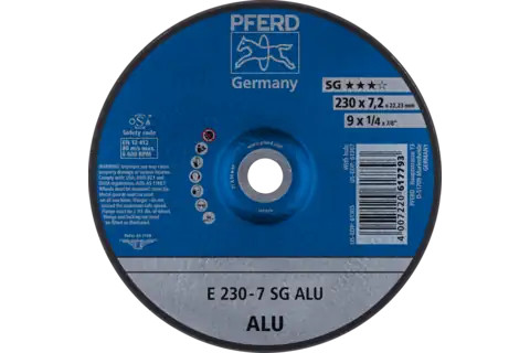 Pferd 61305 SG ALU Type 27 Grinding Wheel | 9" Diameter | 7/8" Arbor Hole | 1/4" Thickness | Sold by Box of 10