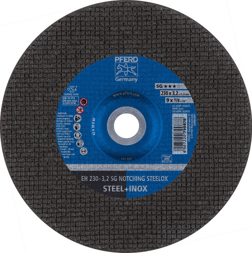 PFERD 1/8" Type 27 Grinding Wheel 5/8-11" Thread Hole