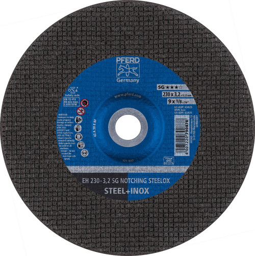 PFERD 1/8" Type 27 Grinding Wheel  5/8-11" Thread Hole