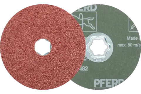 Pferd 40091 COMBICLICK Fiber Disc | 4-1/2" Diameter | Aluminum Oxide 24 Grit | Sold by Box of 25