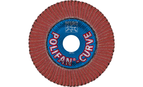 PFERD 67646 Polifan Flap Disc | 7/8" Arbor Hole | 4-1/2" Diameter | Aluminum Oxide 40 Grit | Radial | Sold by Box of 10 PFERD 67646 Polifan Flap Disc | 7/8" Arbor Hole | 4-1/2" Diameter | Aluminum Oxide 40 Grit | Radial | Sold by Box of 10