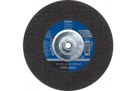Pferd 63211 SG STEELOX Type 27 Cut-Off Wheel | 9" Diameter | 5/8-11" Arbor Hole | 3/32" Thickness | Sold by Box of 10