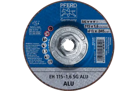 Pferd 63197 ALU SG Type 27 Cut-Off Wheel | 4-1/2" Diameter | 5/8-11" Arbor Hole | .045" Thickness | Sold by Box of 10