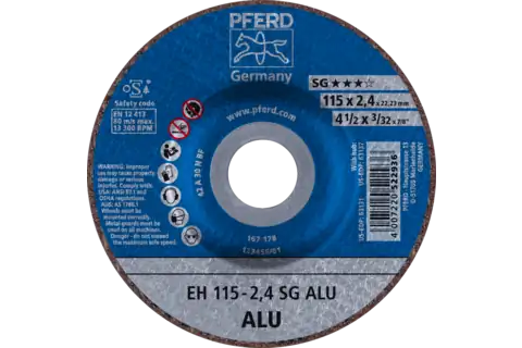 Pferd 63131 ALU SG Type 27 Cut-Off Wheel | 4-1/2" Diameter | 7/8" Arbor Hole | 3/32" Thickness | Sold by Box of 25