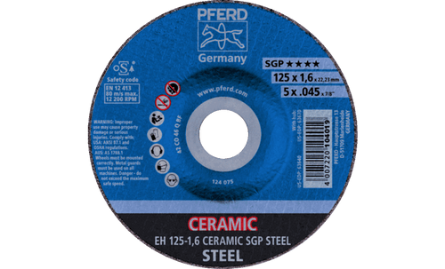 PFERD .045" Ceramic SGP Steel Cut-Off Wheel