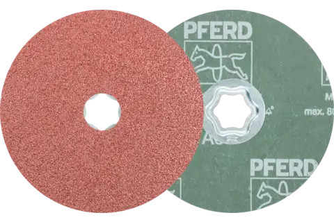 Pferd 40100 COMBICLICK Fiber Disc | 5" Diameter | Aluminum Oxide 36 Grit | Sold by Box of 25