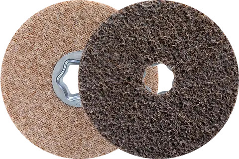 Pferd 48100 COMBICLICK Surface Conditioning Hard Disc | 4-1/2" Diameter | 10500 RPM | Aluminum Oxide 100 Grit | Sold by Box of 10