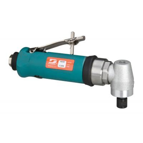 Dynabrade 54343 Right Angle Die Grinder | 0.7 HP Motor | 12,000 RPM | Geared | Rear Exhaust | 1/4" & 6 mm Collets