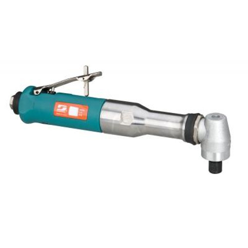 Dynabrade 54363 Extended Right Angle Die Grinder | 0.7 HP Motor | 18,000 RPM | Geared | Rear Exhaust | 1/4" & 6 mm Collets