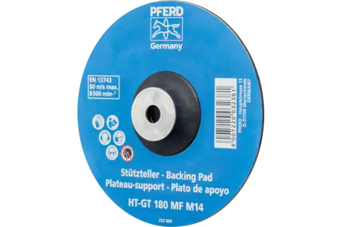 Pferd 69486 Temperature-Resistant Backing Pad | 7" Diameter | 5/8-11" Thread | 8500 RPM | Sold by Box of 1