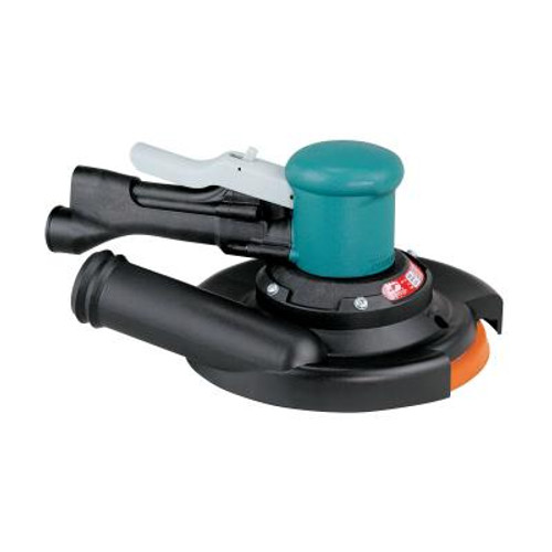 Dynabrade 58446 8" Two-Hand Gear-Driven Sander | Central Vacuum | .45 HP | 900 RPM | Rear Exhaust | Vinyl-Face Pad