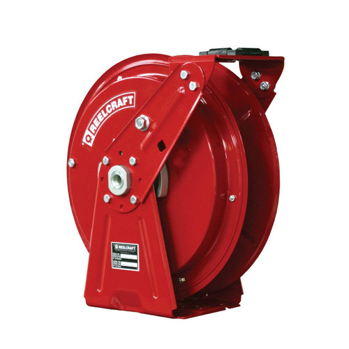 Reelcraft DP7800 OLP Heavy Duty Dual Pedestal Hose Reel | 1/2 in. Hose Diameter | 50 Ft. Hose Length | 300 Max PSI