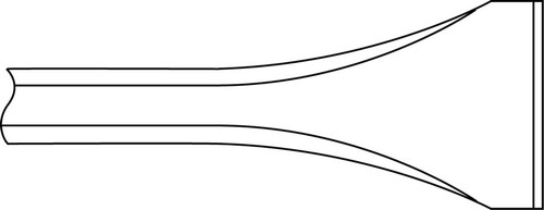 Ingersoll Rand WF-14B-007 Scaling Chisel | 1/2" Square Shank | 7" Length | 1-3/8" Blade Width