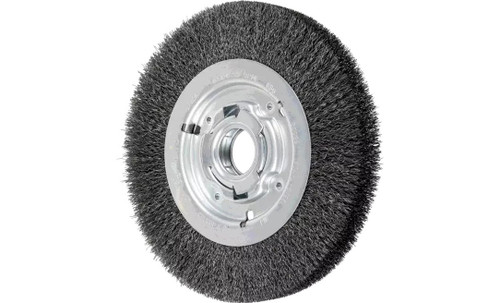 PFERD 81126 Medium Face Crimped Wire Wheel | 8" Diameter | 1" Width | Carbon Steel Wire