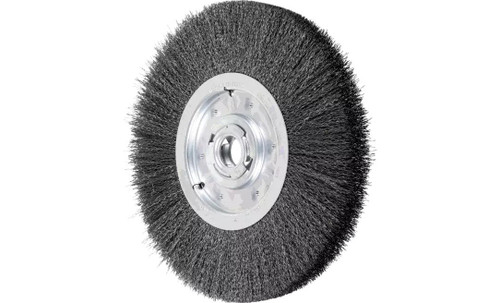 PFERD 81139 Medium Face Crimped Wire Wheel | 12" Diameter | 1-1/2" Width | Carbon Steel Wire